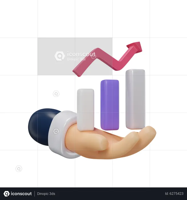 Analysis Growth  3D Icon