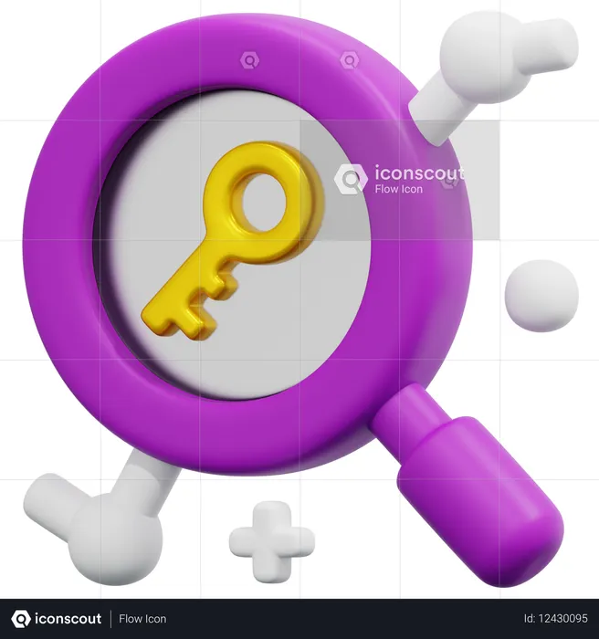 Analysis Key  3D Icon