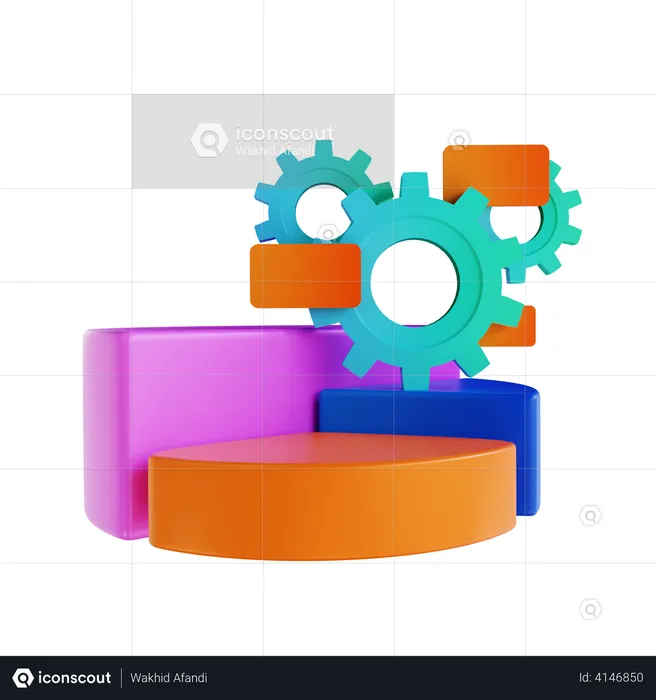 Analysis management  3D Illustration