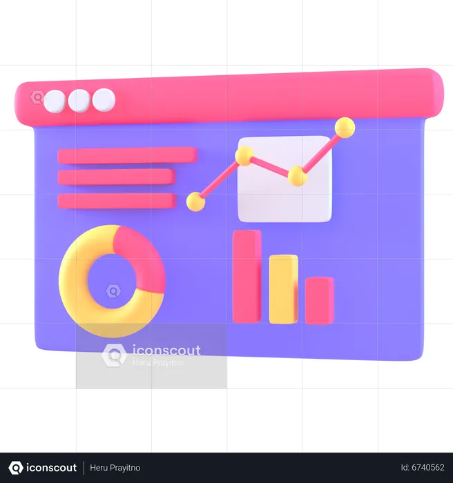 Analysis Website  3D Icon