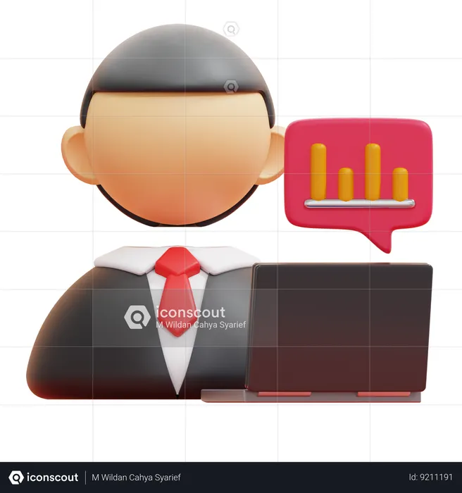 Analyste  3D Icon