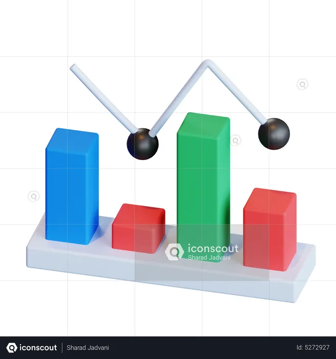 Analytic Chart  3D Icon