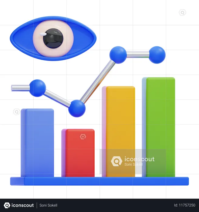 Analytic Eye  3D Icon