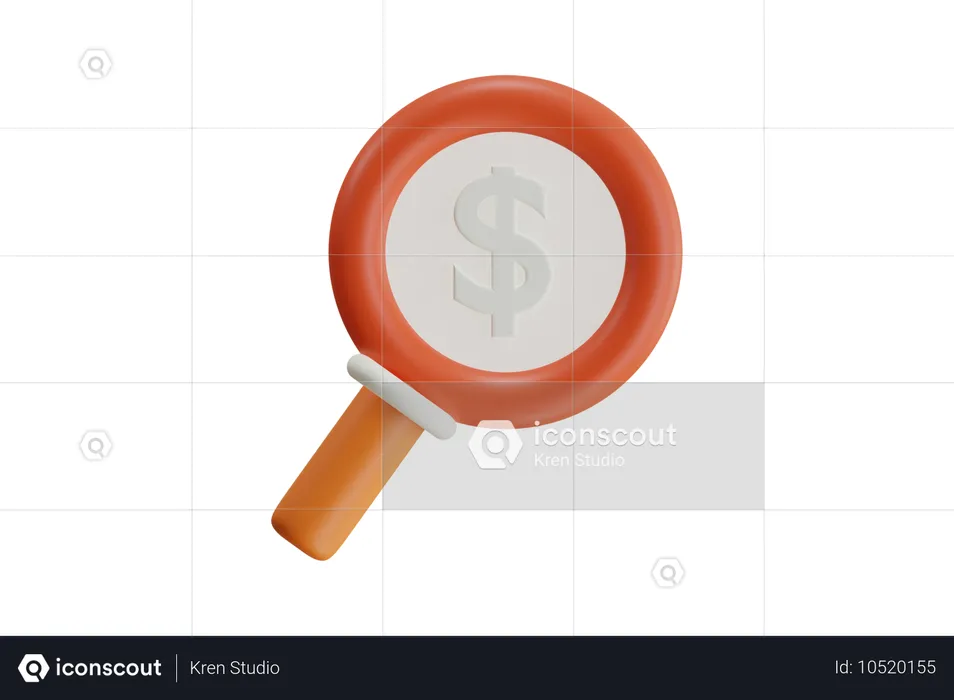 Analytic Financial  3D Icon