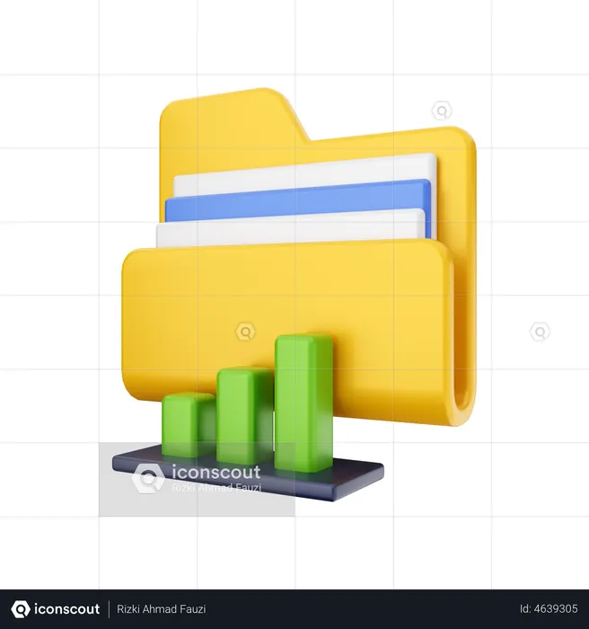Analytic Folder  3D Illustration