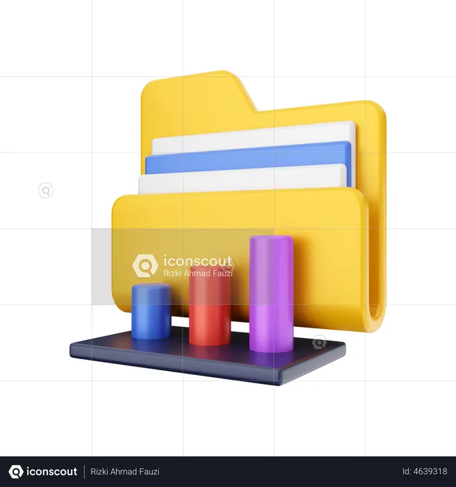 Analytic Folder  3D Illustration