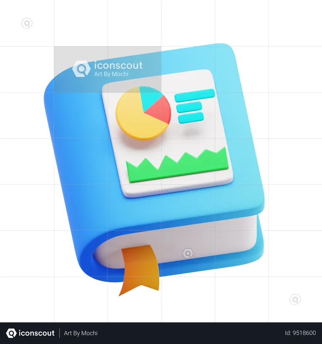 Analytics book  3D Icon