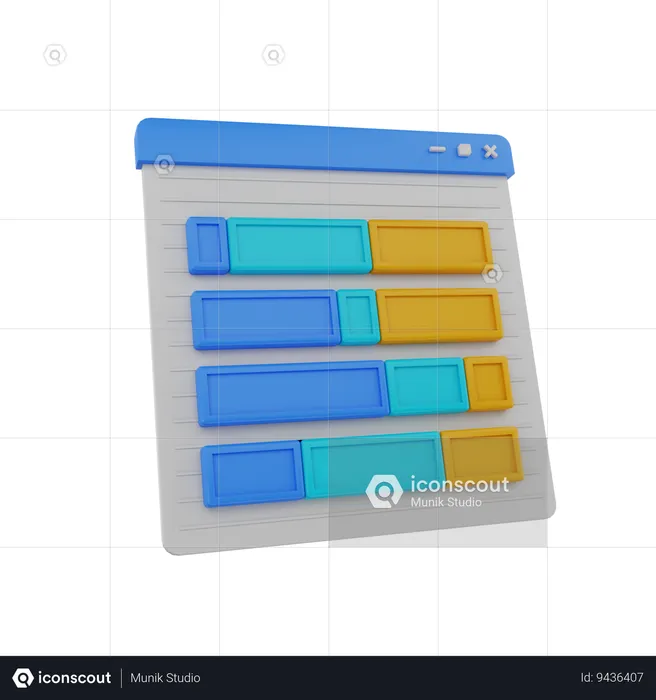 Analytics Chart  3D Icon