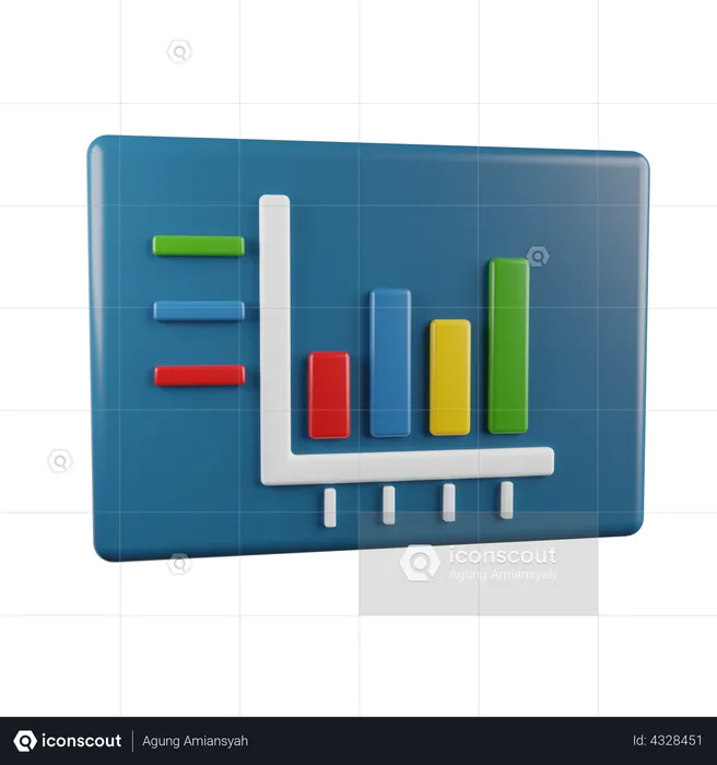 Analytics Chart  3D Illustration