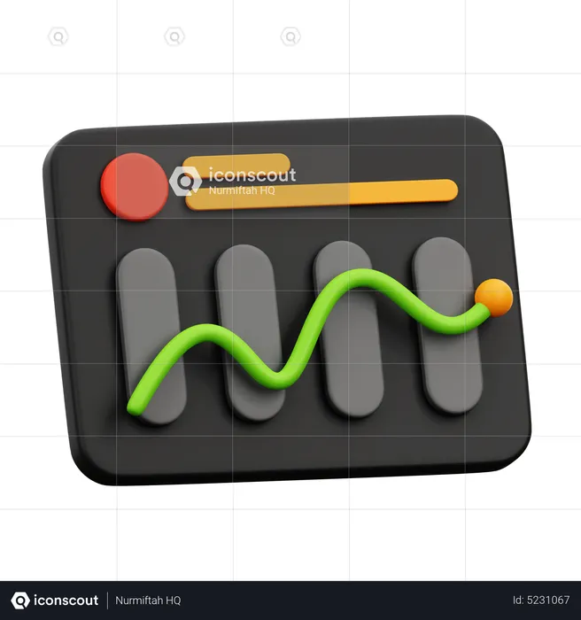 Analytics Graph  3D Icon