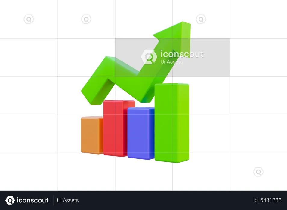 Analytics Growth  3D Icon