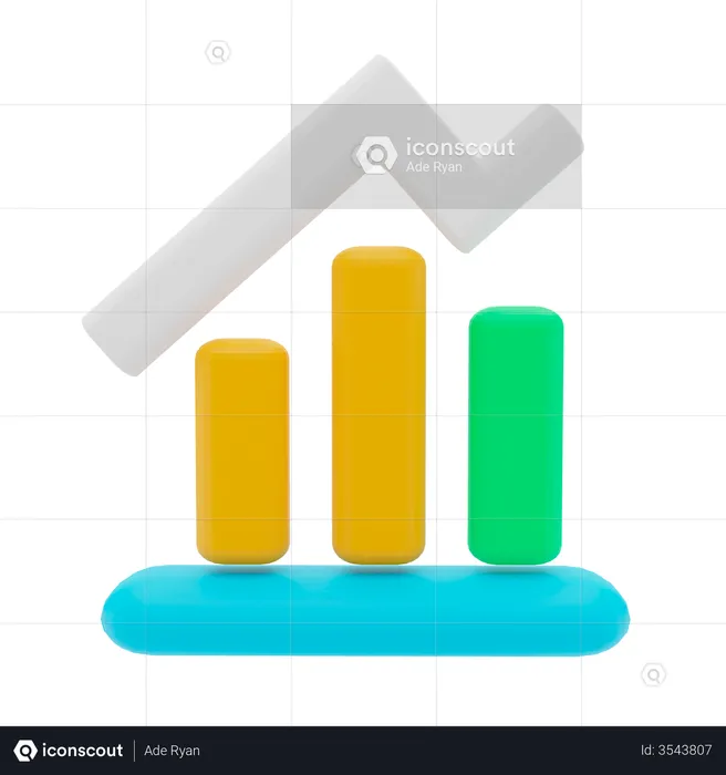 Analytics Growth  3D Illustration