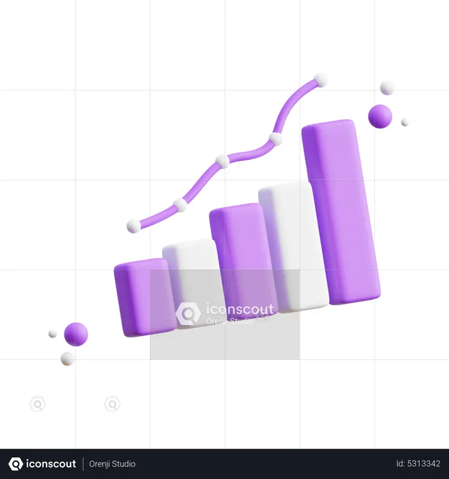 Analytics Growth  3D Icon