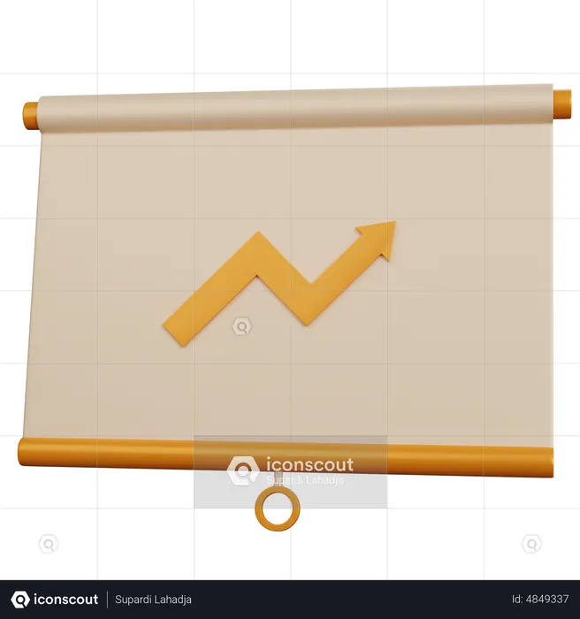 Analytics-Präsentation  3D Icon