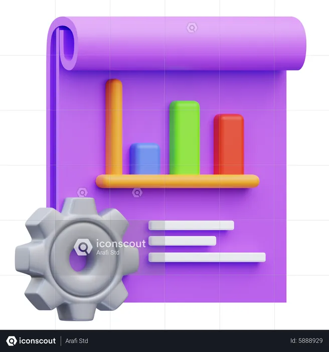 Analytics Project Management  3D Icon