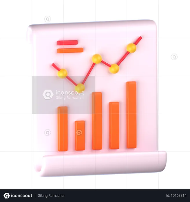 Analytics Report  3D Icon