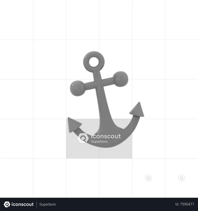 Anchor  3D Icon