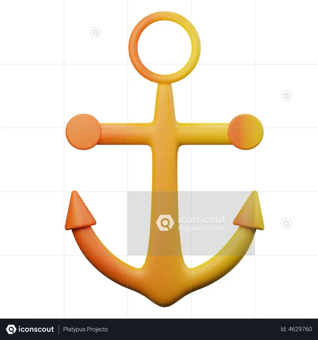 Anchor  3D Illustration