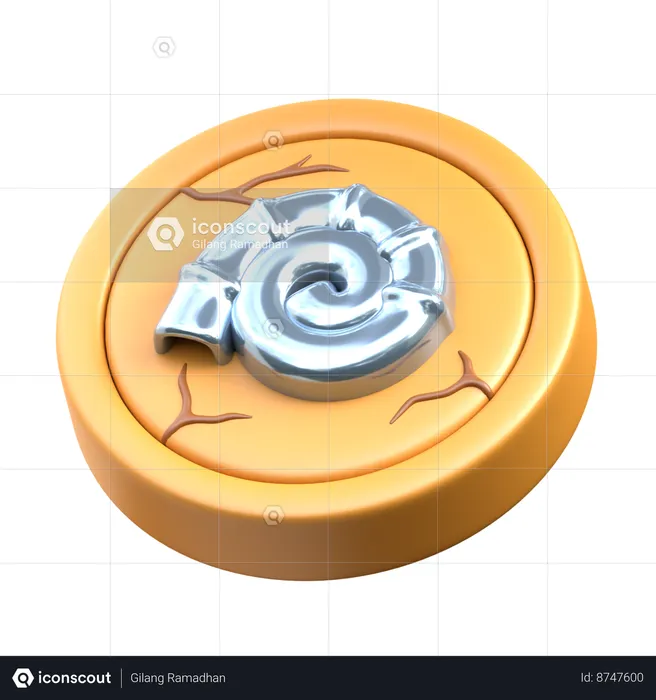 Ancient Fossil  3D Icon