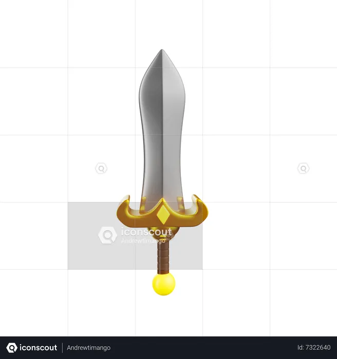 Ancient Sword  3D Icon