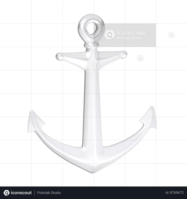 Ancla de barco  3D Icon