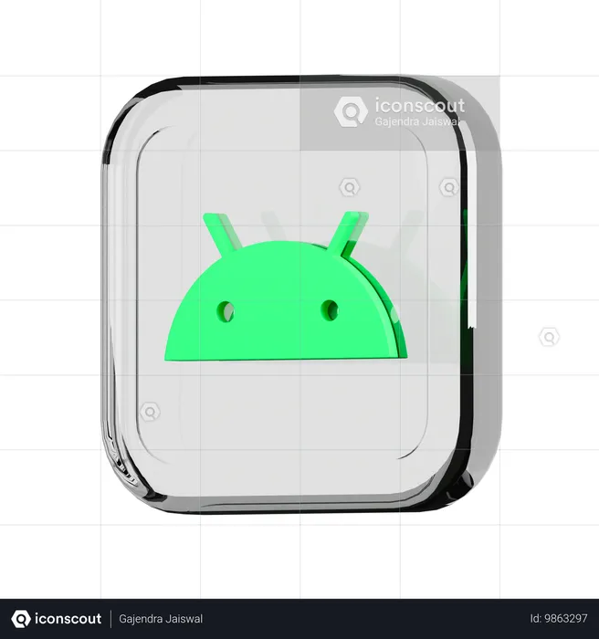 Android  3D Icon