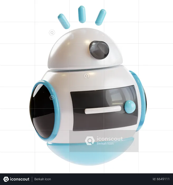 Robô andróide  3D Icon