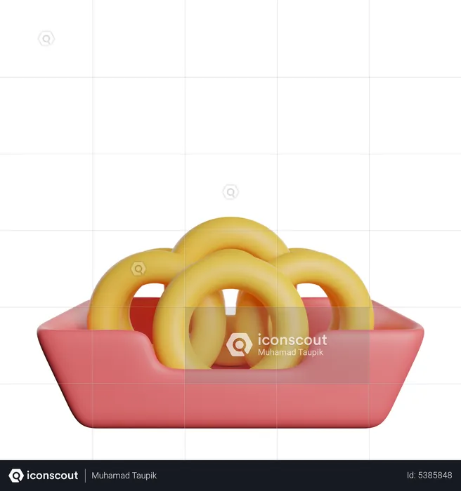 Anéis de cebola  3D Icon