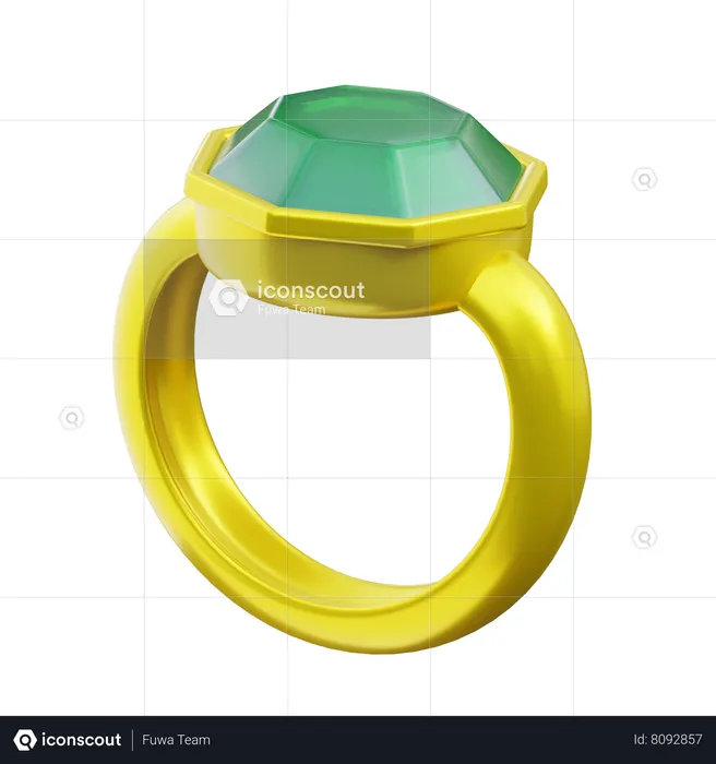 Anel de diamante  3D Icon