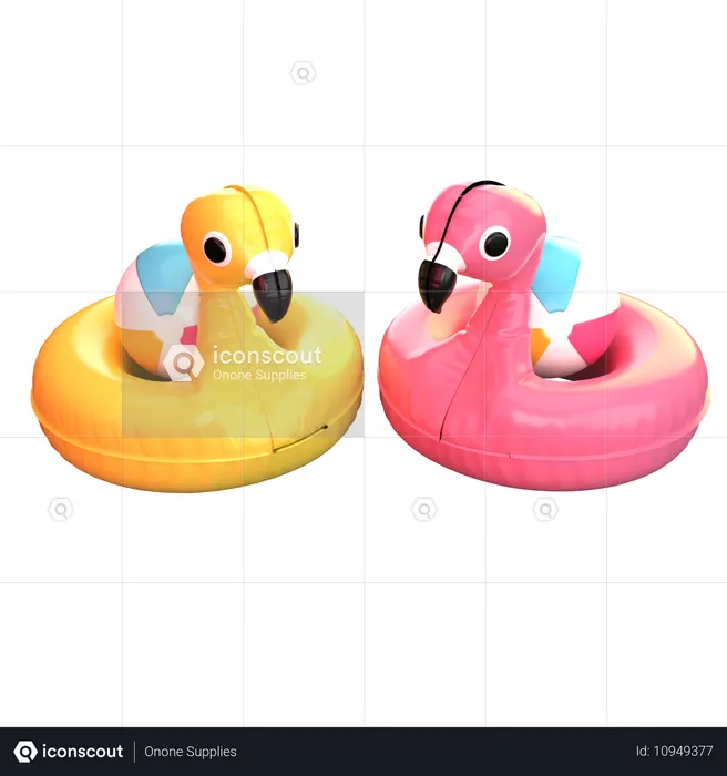 Anel flamingo  3D Icon