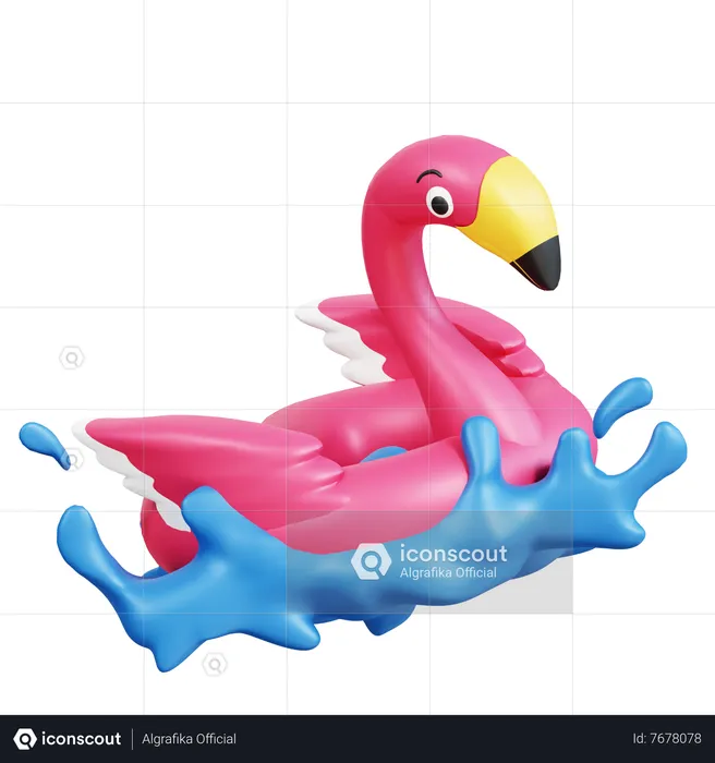 Anel flamingo  3D Icon