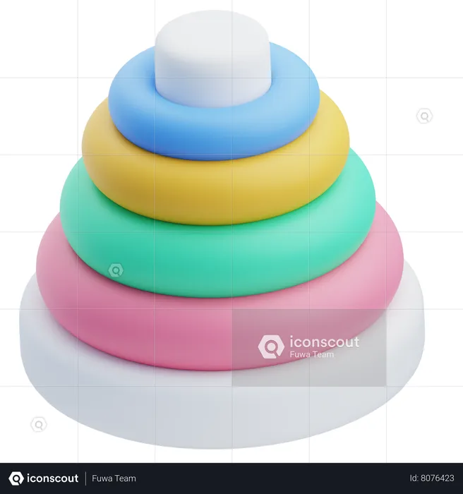 Anel pirâmide  3D Icon