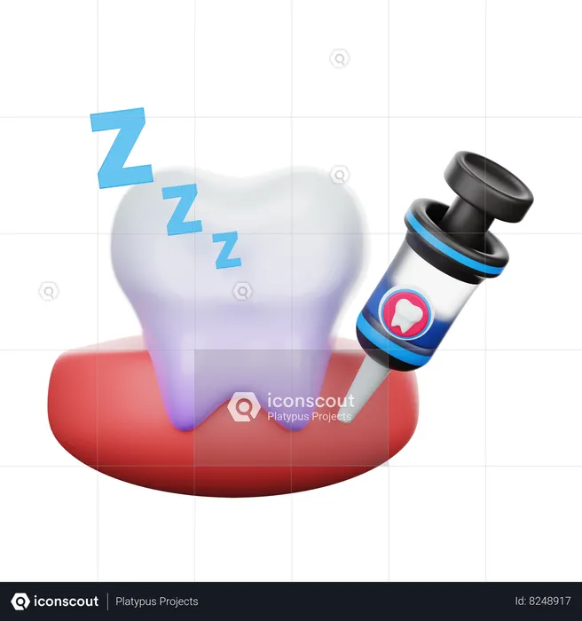 Anestesia dental  3D Icon