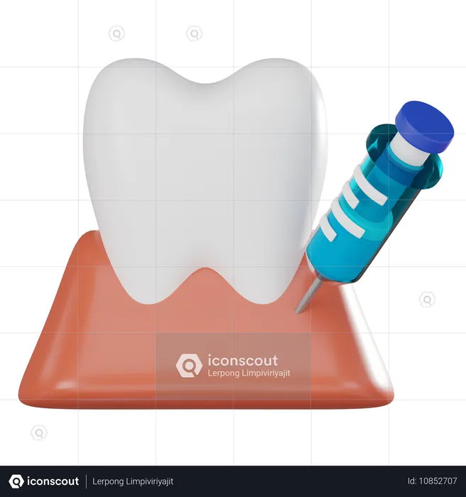 Anestesia dentária  3D Icon