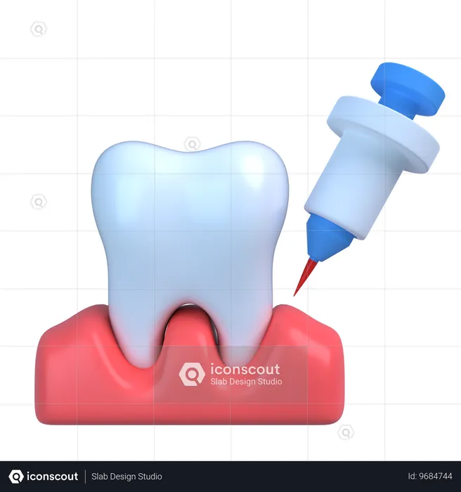 Anestesia dentária  3D Icon