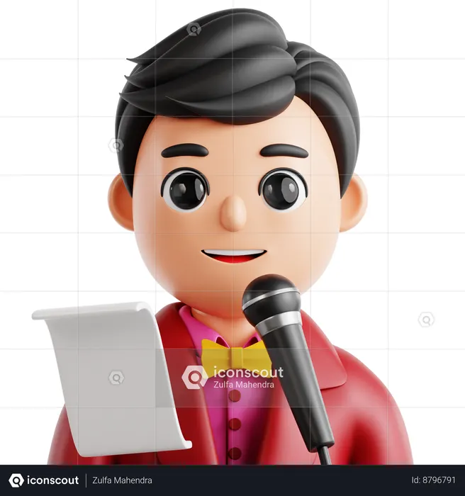Anfitrión  3D Icon