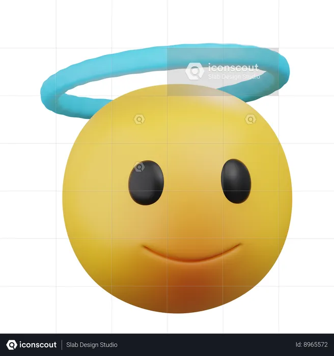 Ange emoji Emoji 3D Icon