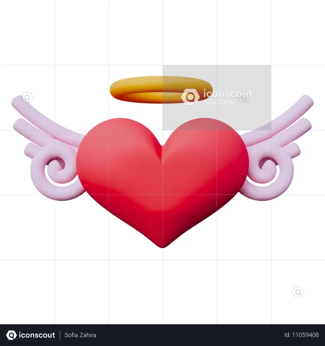 Angel de amor  3D Icon