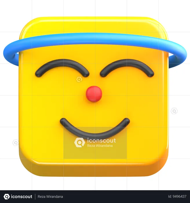 Angel Emoji Emoji 3D Icon