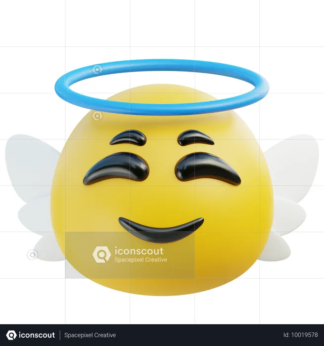 天使の絵文字 Emoji 3D Icon