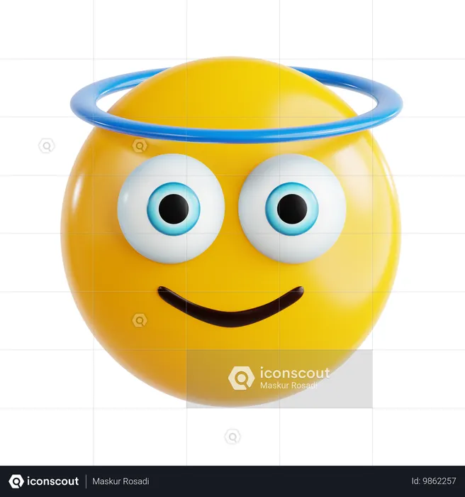 Angel Emoji Emoji 3D Icon