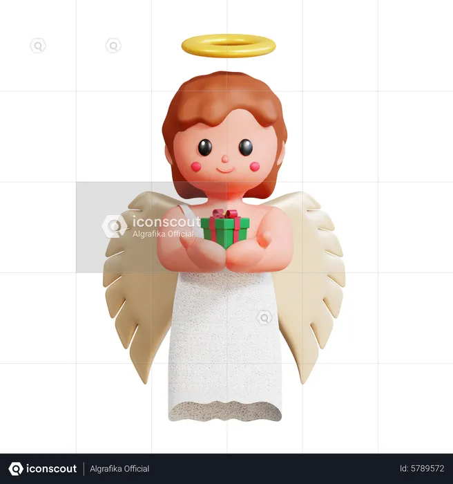 Angel Girl  3D Icon