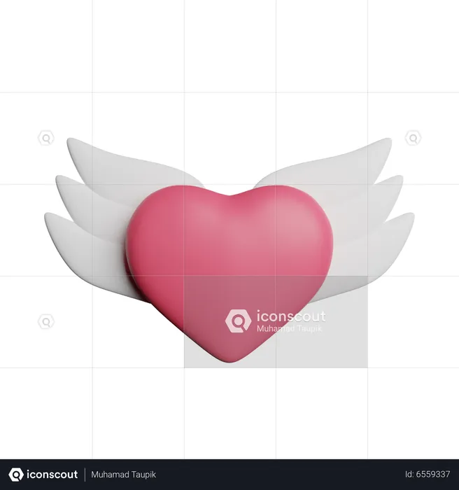 Angel Of Love  3D Icon