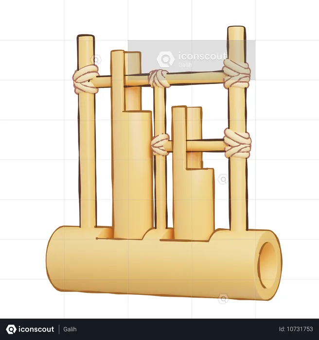 Angklung  3D Icon