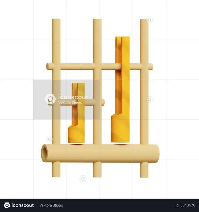 Angklung  3D Icon