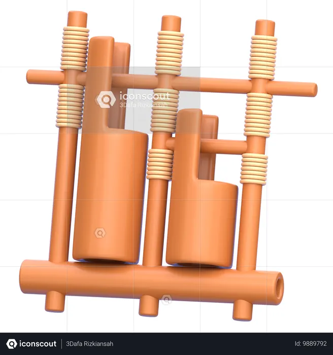 Angklung  3D Icon