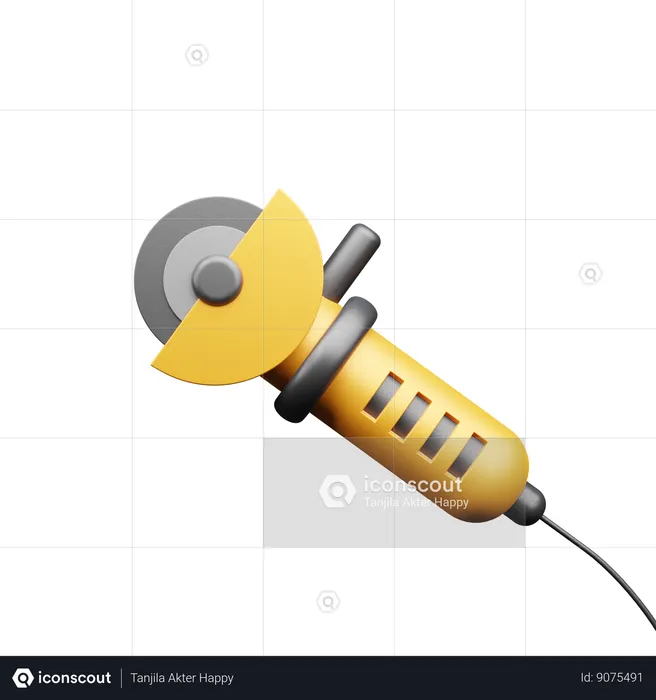 Angle Grinder  3D Icon