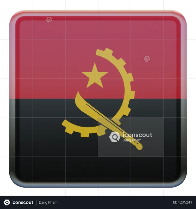 Angola Flag Flag 3D Illustration