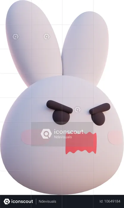 Angry  3D Icon