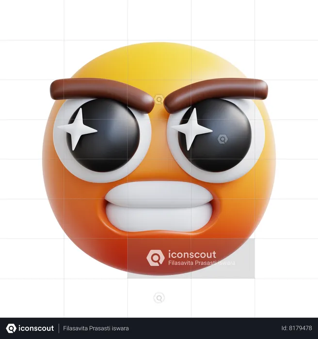 Angry Emoji 3D Icon